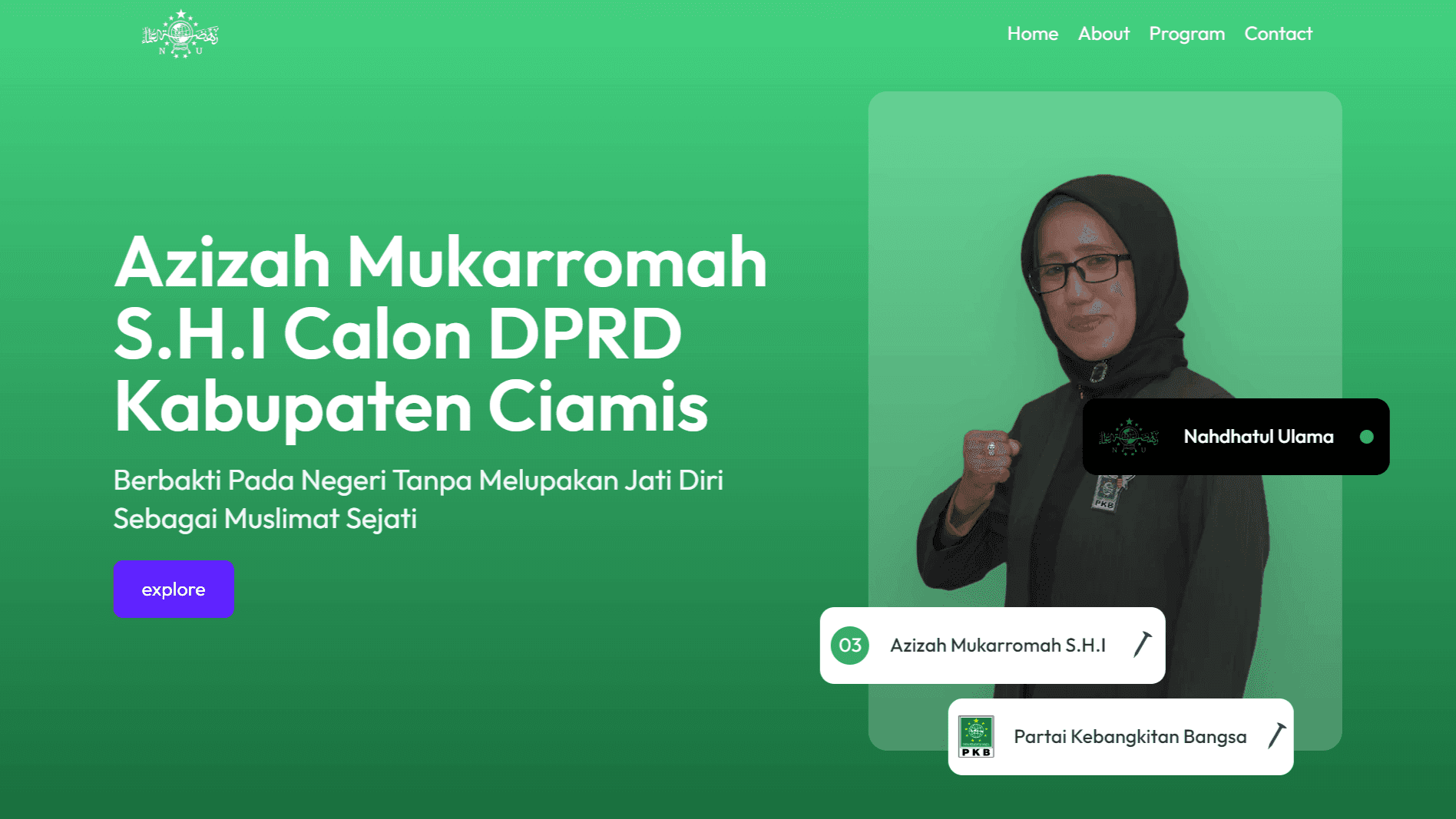 Azizah Mukarromah Website